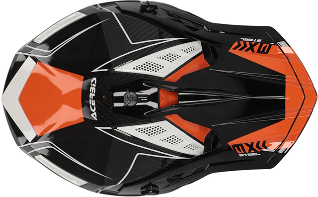Каска Steel Carbon White/Orange снимка 6