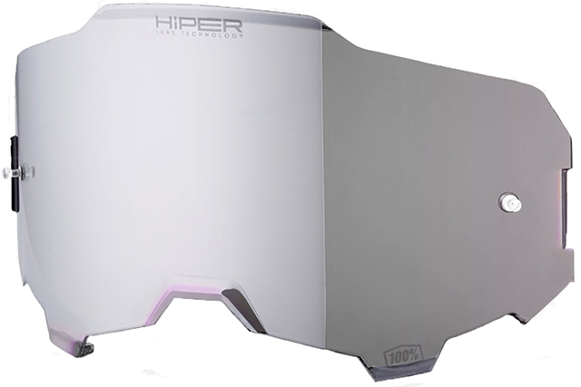 Слюда за очила 100% Armega HiPER - сребриста огледална