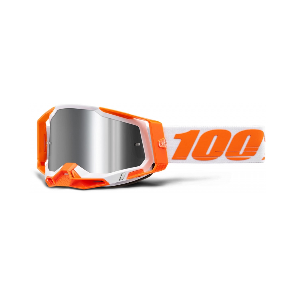 100% Очила Racecraft2 Orange - Mirror Silver Flash - изглед 1