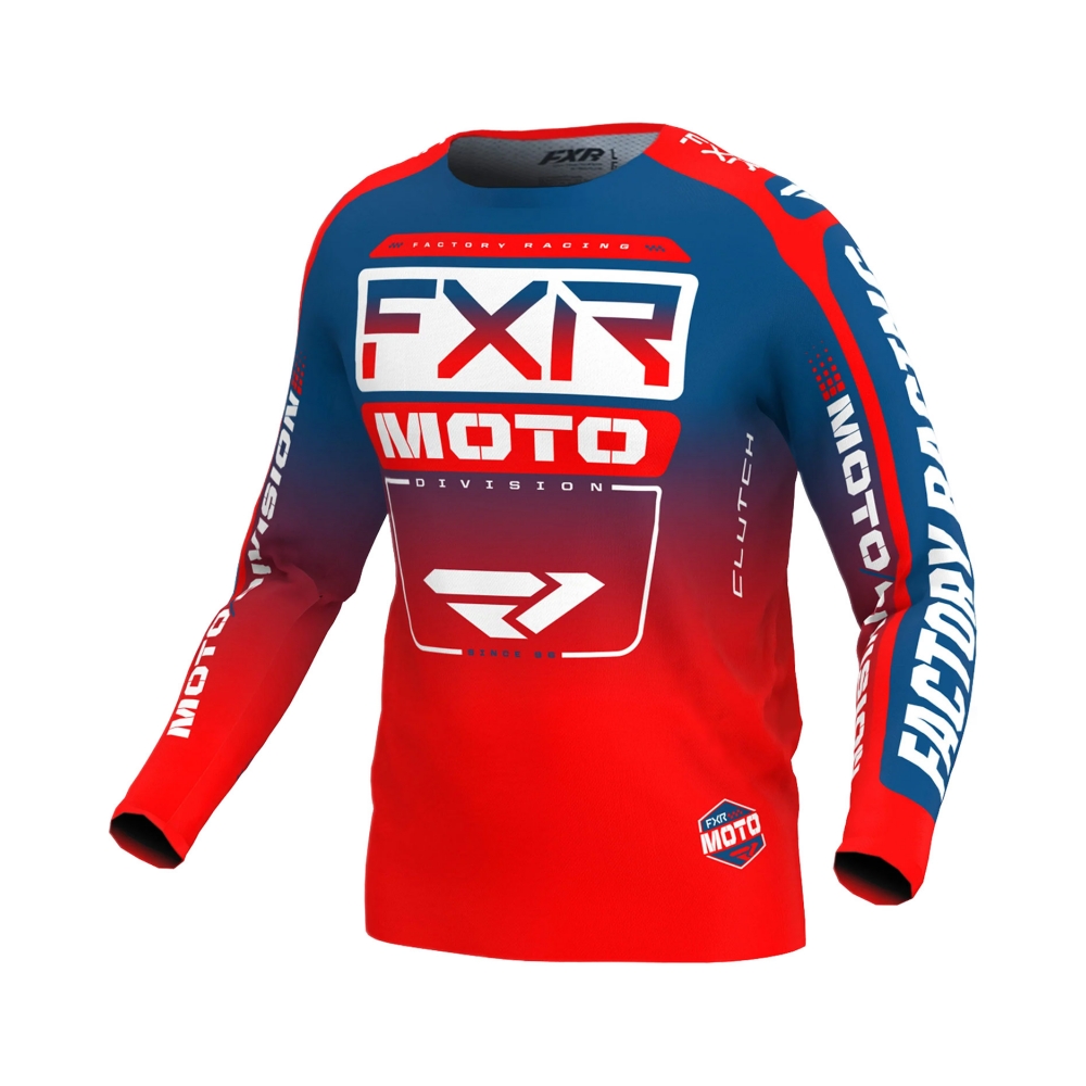 FXR Тениска Clutch MX24 Slate Red - изглед 1