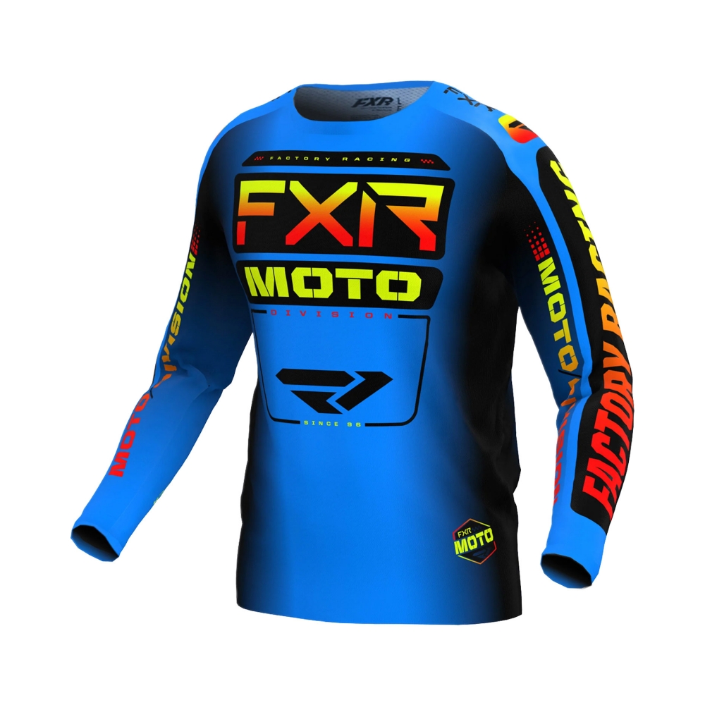 FXR Детска Тениска Clutch Yth MX24 Blue Inferno - изглед 1