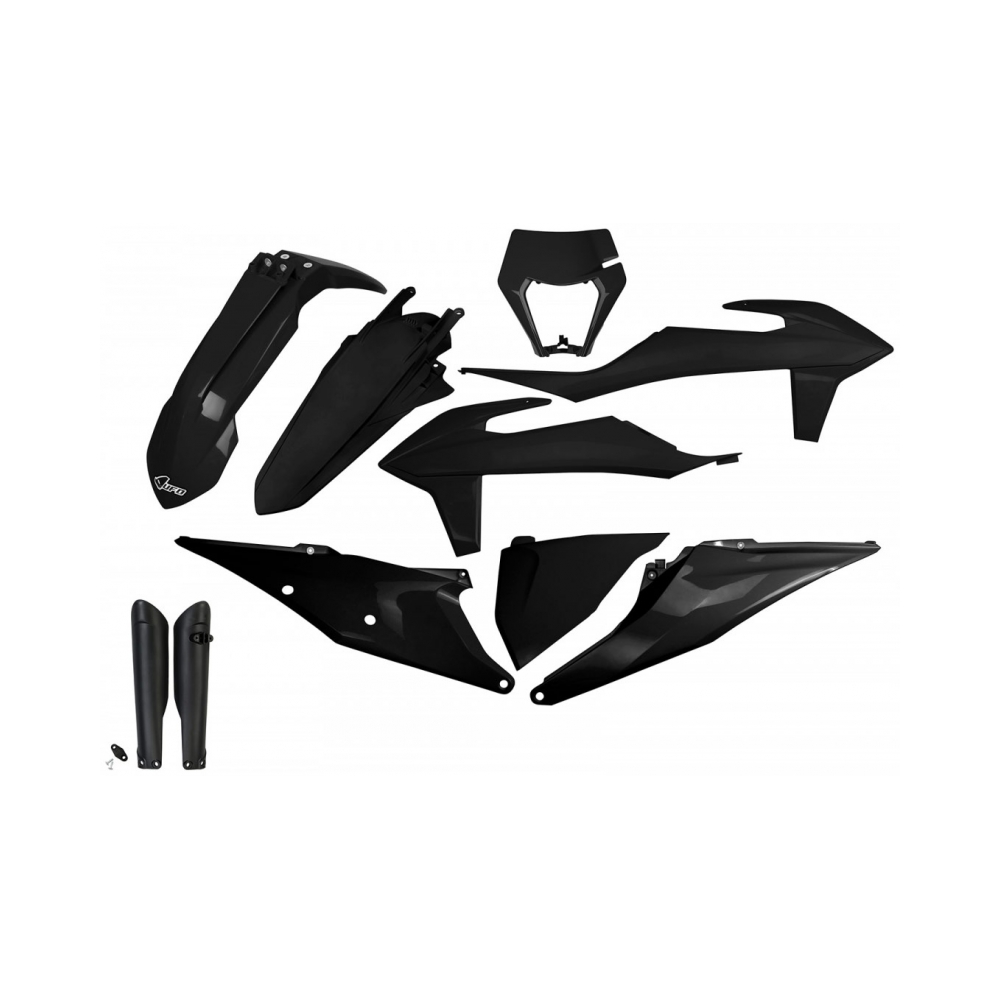 UFO Комплект пластмаси KTM EXC/EXC-F 20-23 Черен - изглед 1