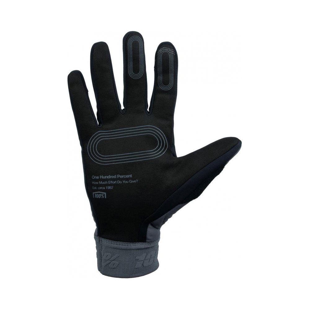 100% Ръкавици Brisker Xtreme Charcoal - изглед 2