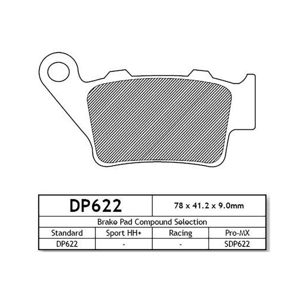 DP Brakes DP622 Накладки - изглед 2