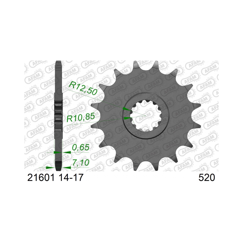 AFAM Кит верига и зъбаци Kawasaki ATV KFX450R 07-14 14/38/520XRR2-G 94L - изглед 2