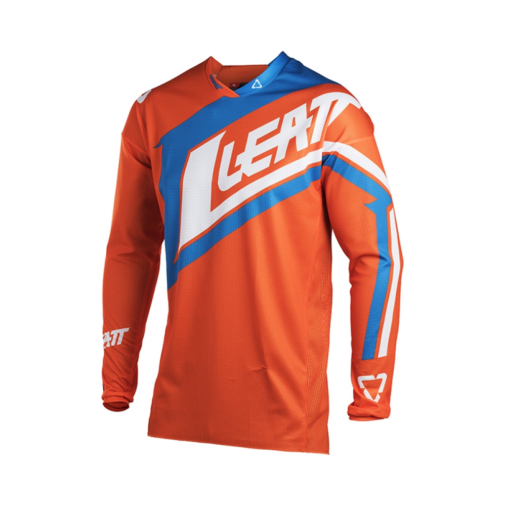 Leatt Тениска GPX 4.5 Lite Orange/Denim - изглед 1