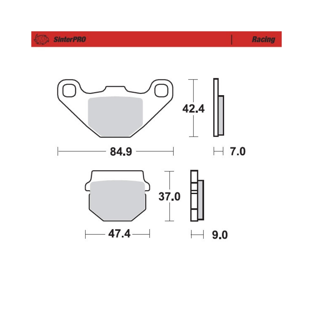 Moto-Master Накладки 090111 Kawasaki KX80 86-96, KDX125, KMX125; Suzuki RM80 90-01, RM85 02-04 - изглед 1