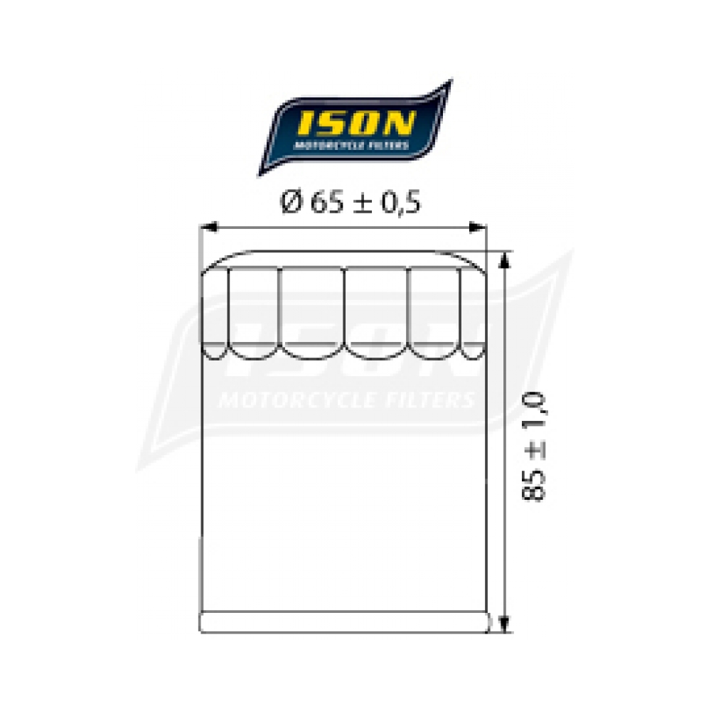 ISON Маслен филтър ISON148 Yamaha FJR1300 01-12 - изглед 2