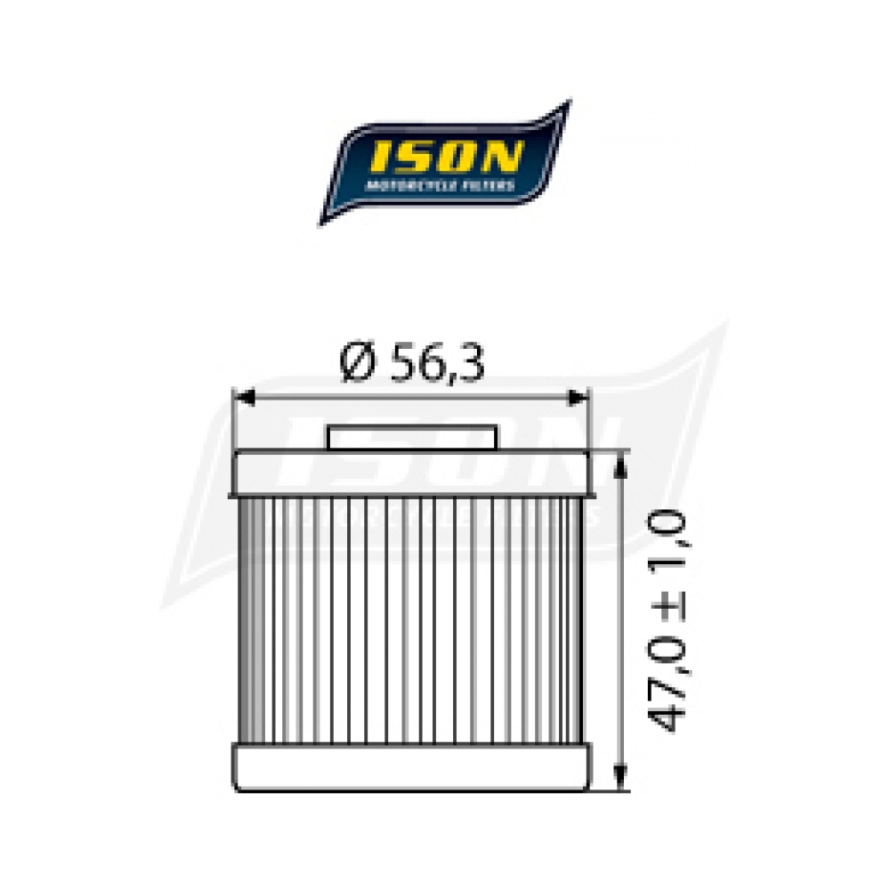 ISON Маслен филтър ISON151 Aprilia, Husqvarna, BMW - изглед 2