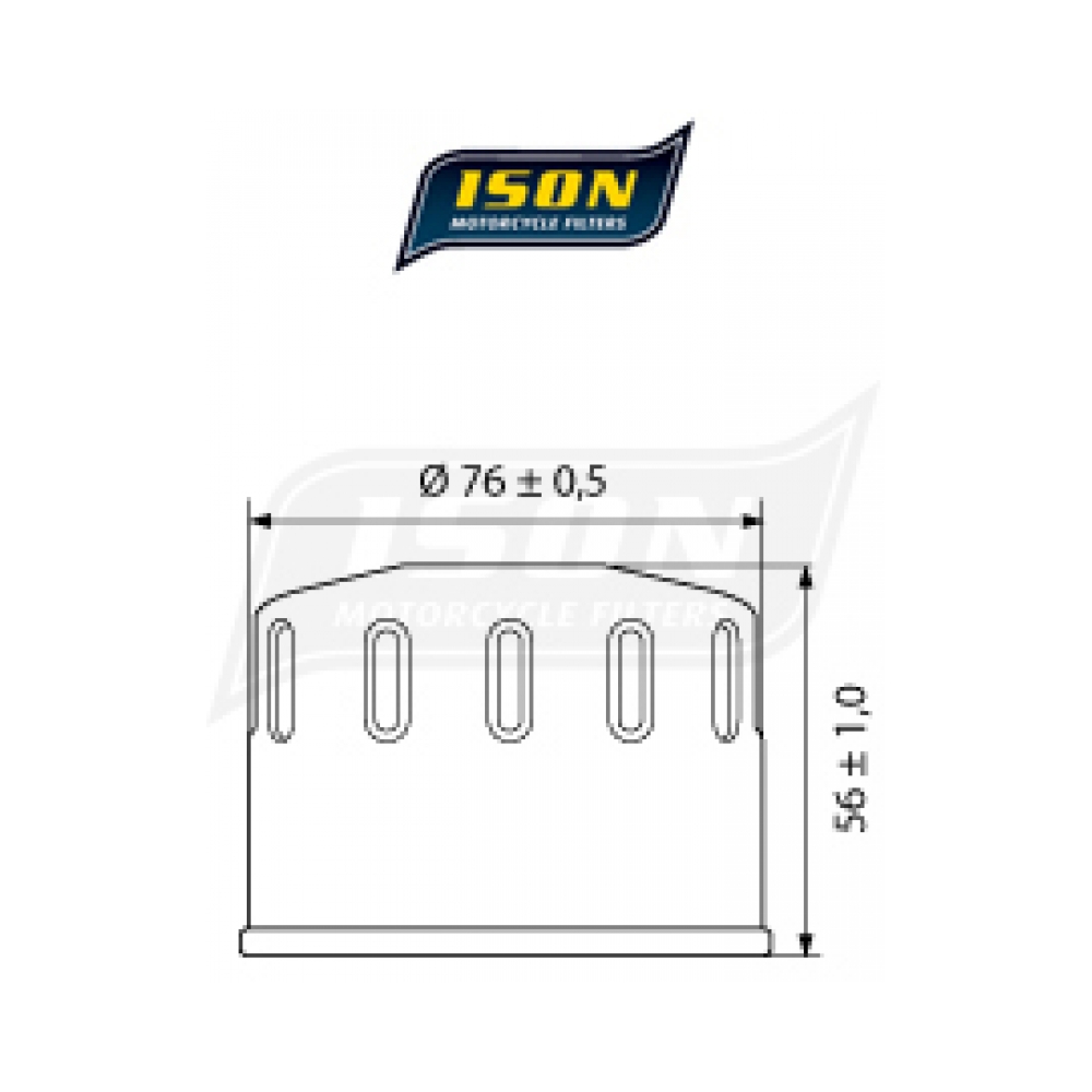 ISON Маслен филтър ISON164 BMW - изглед 2