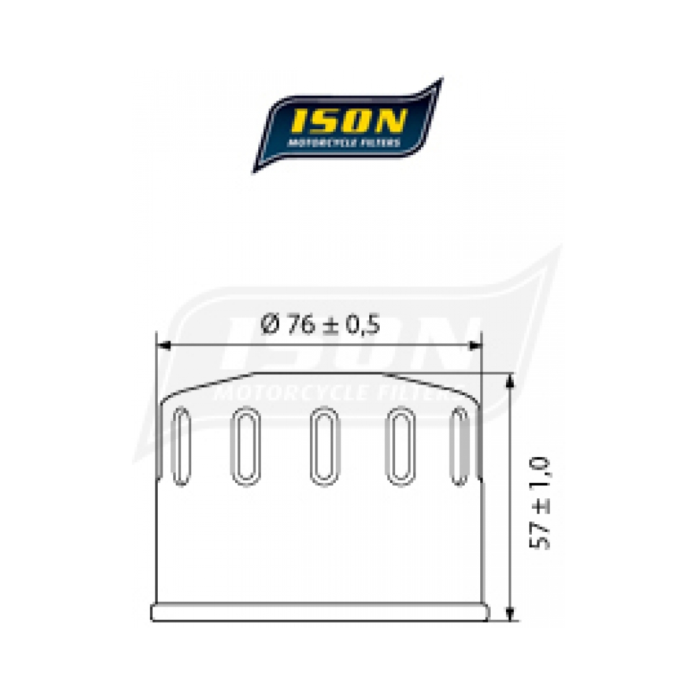 ISON Маслен филтър ISON184 - изглед 2