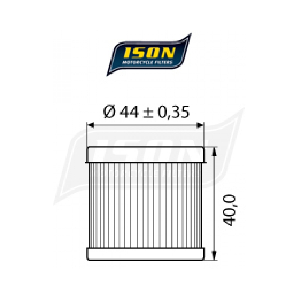 ISON Маслен филтър ISON971 Suzuki - изглед 2