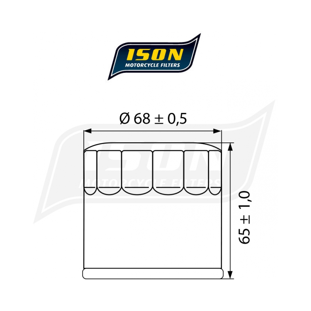 ISON ISON975 Маслен филтър Suzuki AN650 Burgman 03-18 - изглед 2