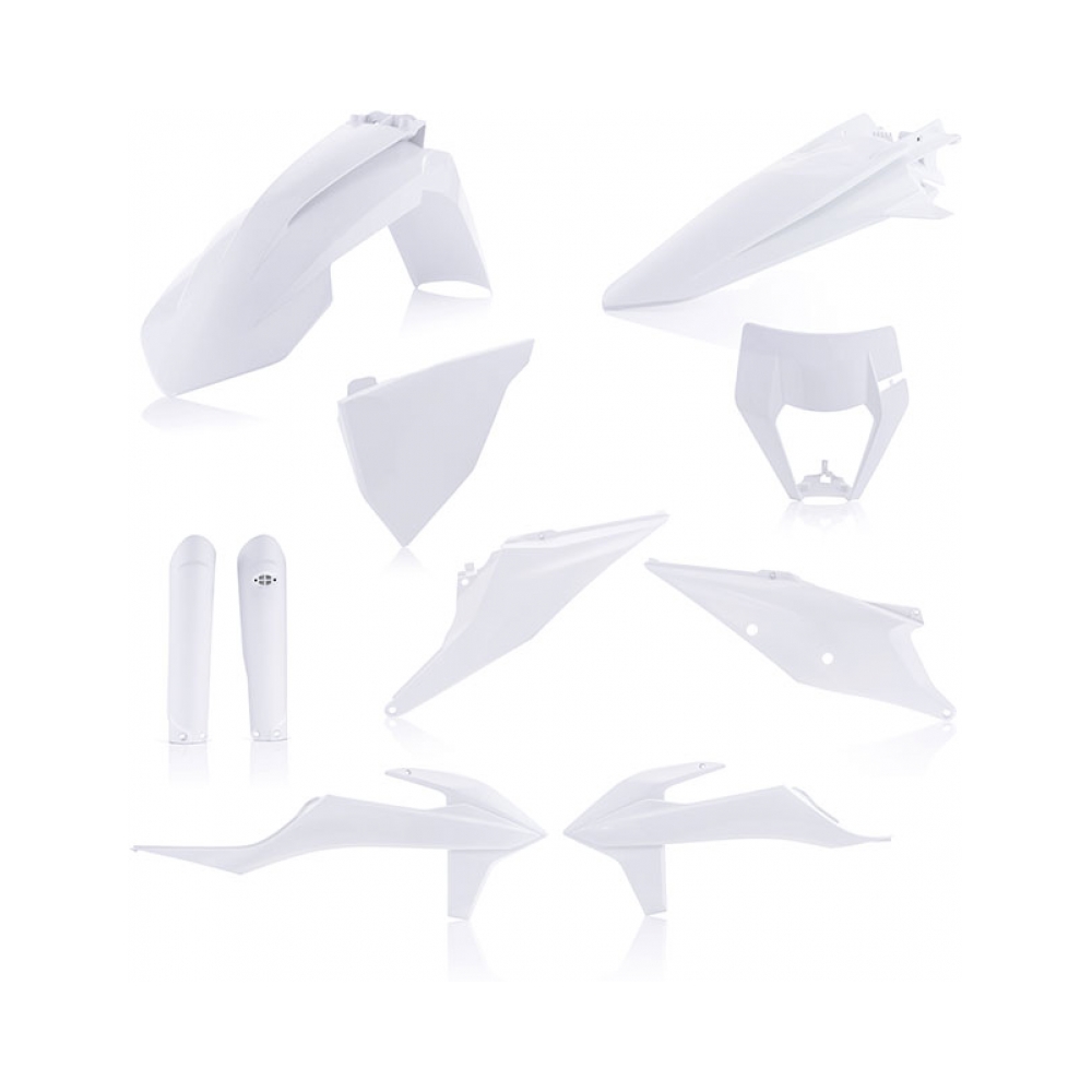 Acerbis Пълен кит пластмаси KTM EXC/EXC-F 20-23 бял - изглед 1