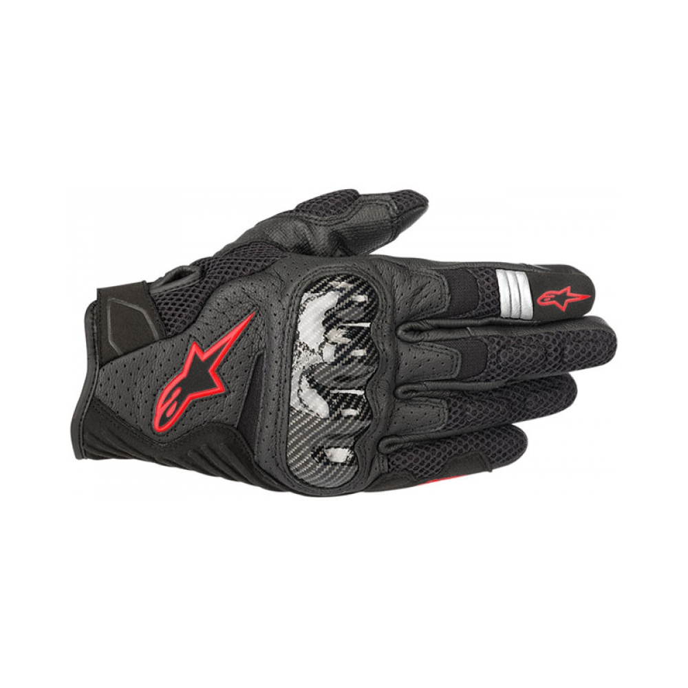 Alpinestars Ръкавици SMX-1 AIR V2 Black/Fluo Red - изглед 1
