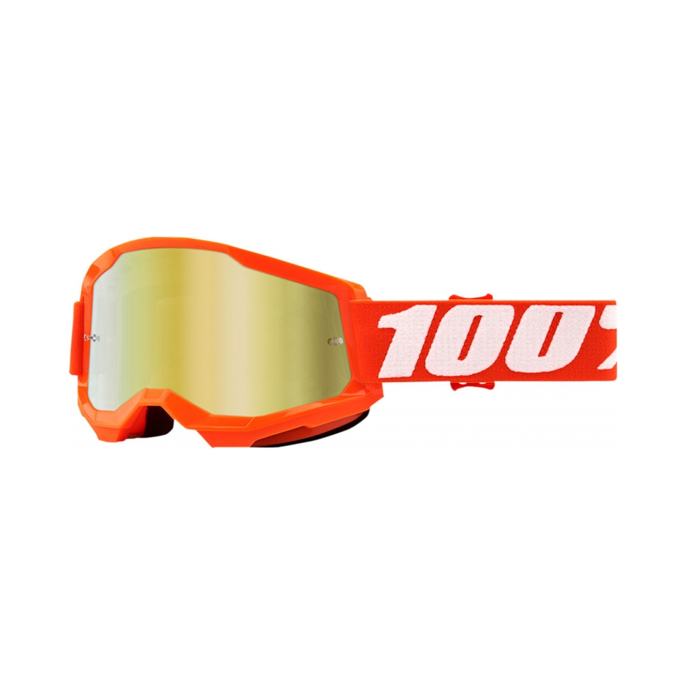 100% Очила Strata2 Orange - Mirror Gold - изглед 1