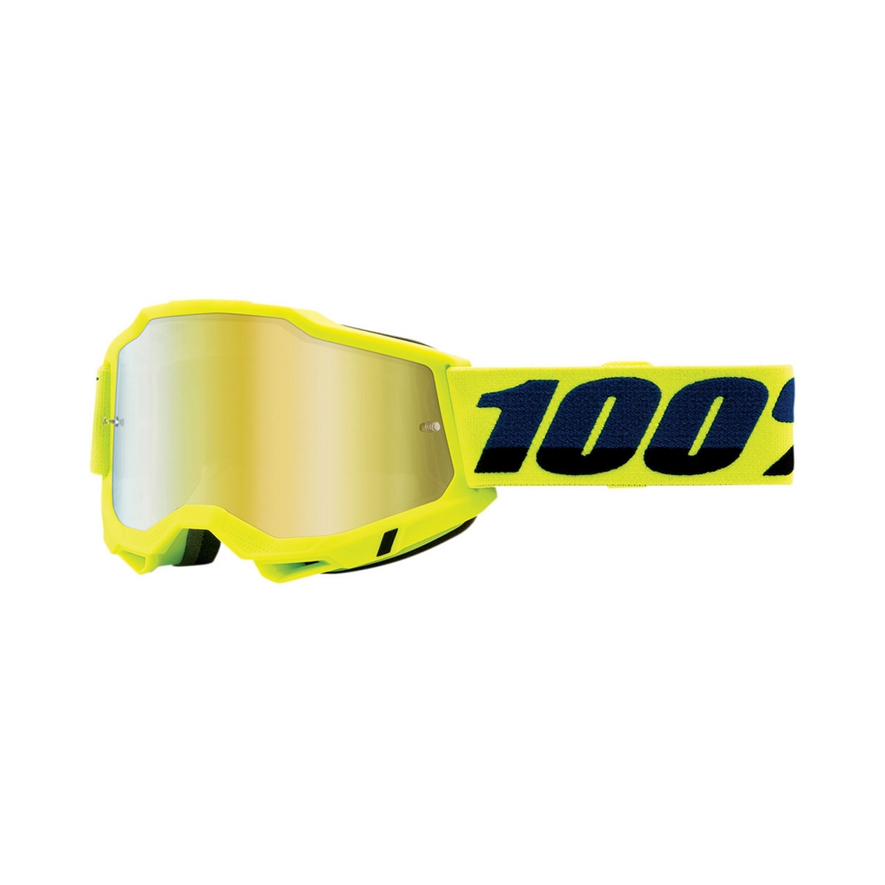 100% Очила Accuri2 Fluo Yellow - Mirror Gold - изглед 1
