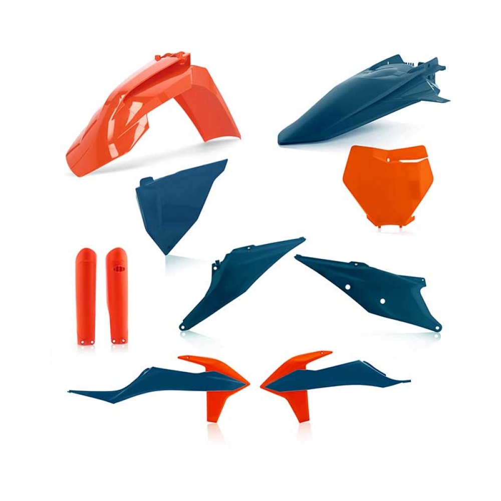 Acerbis Пълен кит пластмаси KTM SX125/250 19-22, SX-F250/350/450 19-22 тъмно син/оранжев - изглед 1