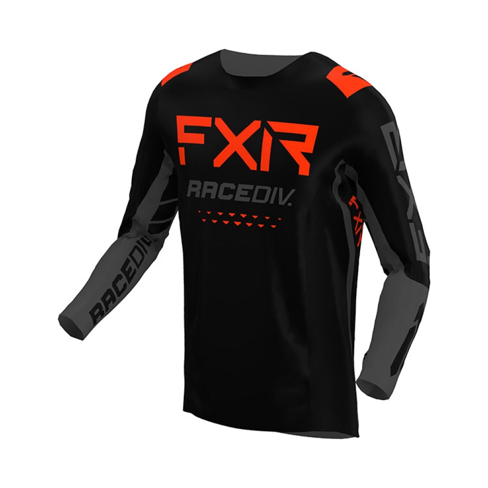 FXR Тениска Off-Road 22 Black/Char/Nuke Red - изглед 1