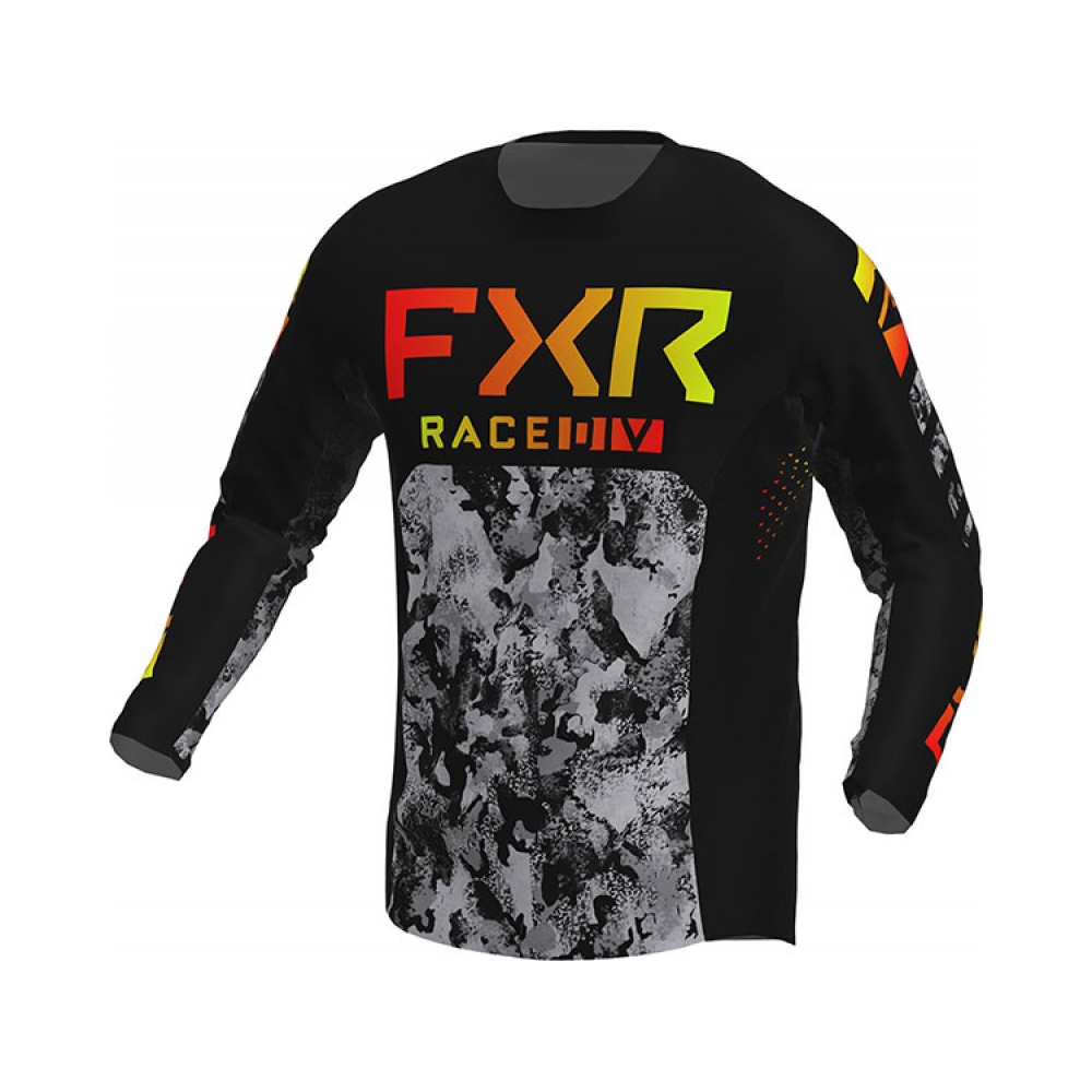 FXR Тениска Podium MX22 Acid/Inferno - изглед 1