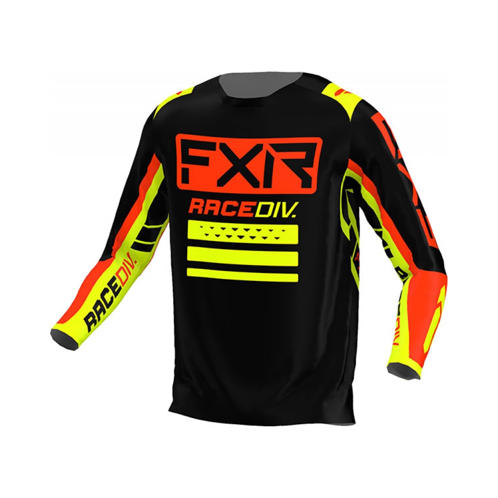 FXR Тениска Clutch Pro MX22 Black/Nuke Red/Hi Vis - изглед 1