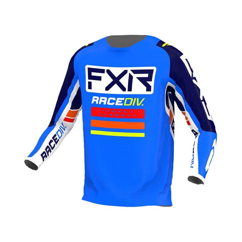 FXR Тениска Clutch Pro MX22 Cobalt Blue/White/Navy - изглед 1