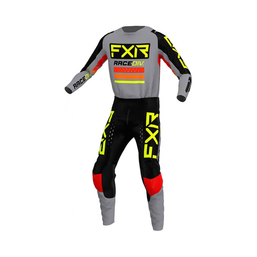 FXR Тениска Clutch Pro MX22 Grey/Black/Hi Vis - изглед 3