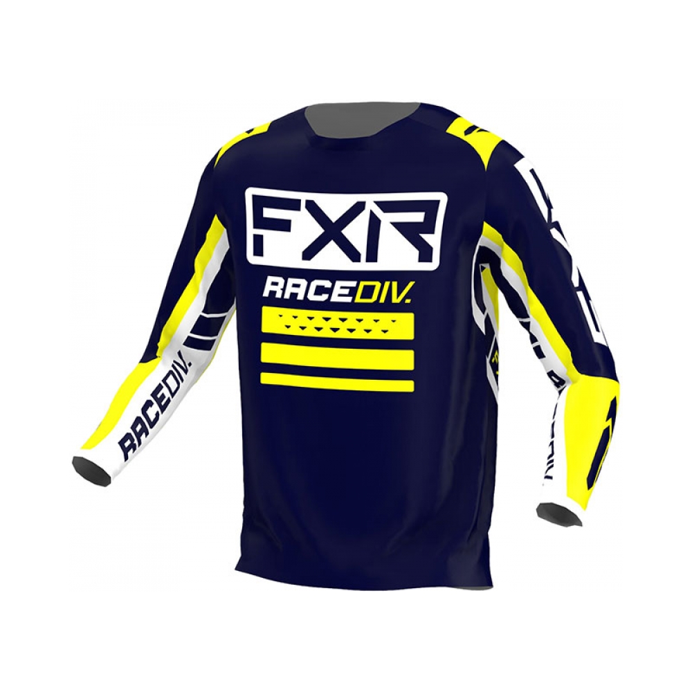 FXR Тениска Clutch Pro MX22 Midnight/White/Yellow - изглед 1