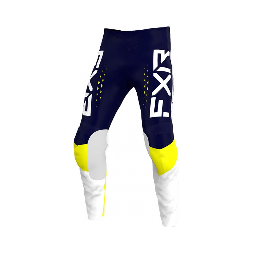 FXR Детски панталон Clutch Pro MX22 Youth Midnight/White/Yellow - изглед 1