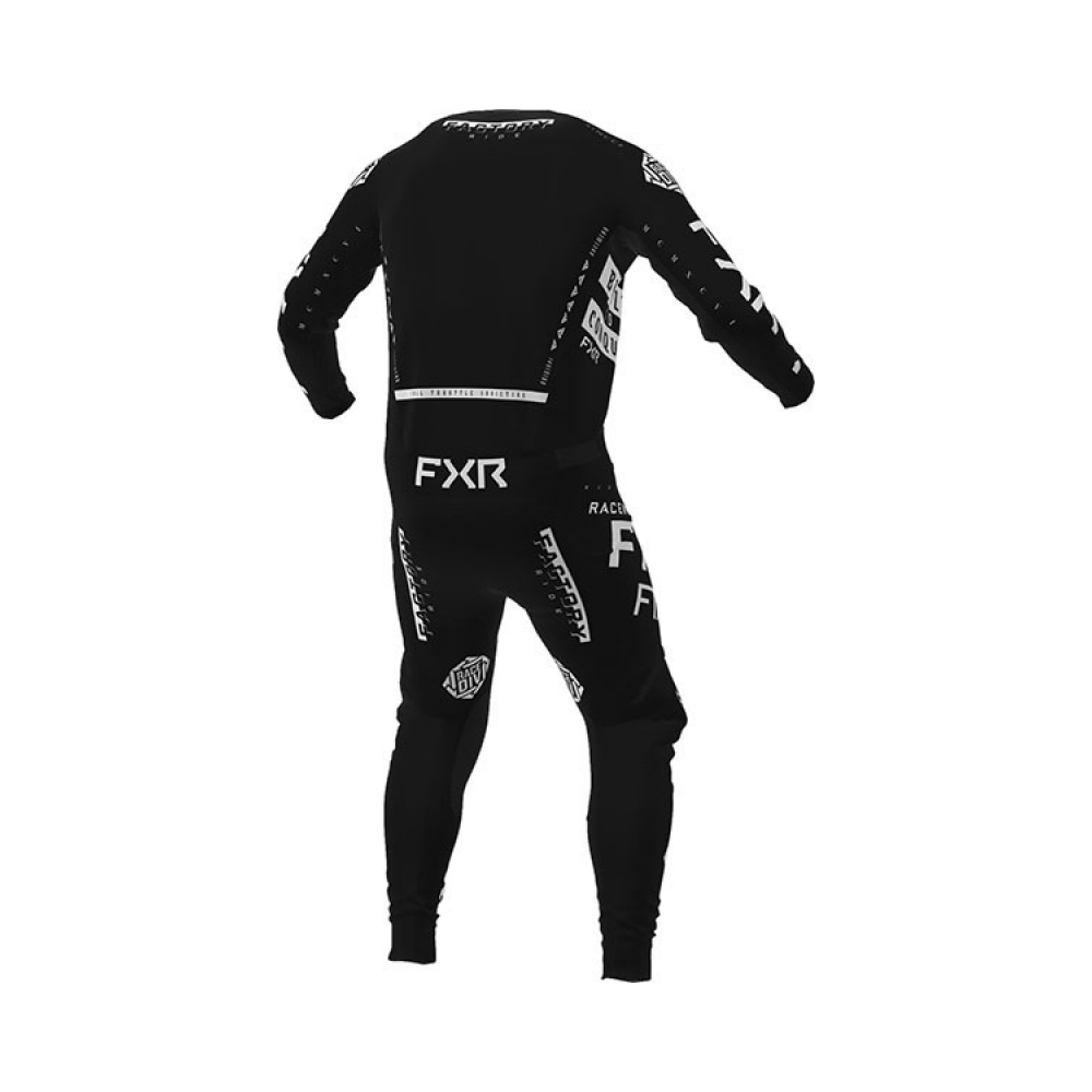 FXR Панталон Podium MX22 Gladiator Black/White - изглед 4