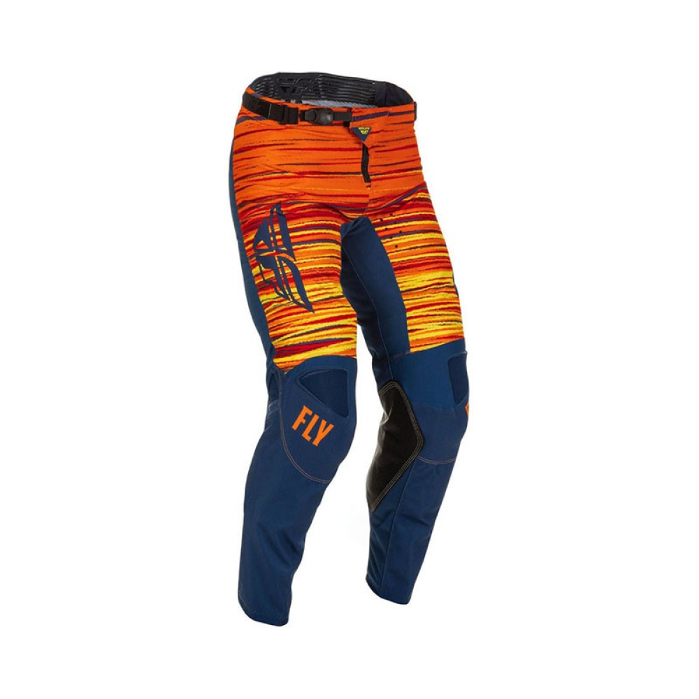 Fly Racing Панталон Kinetic Wave MX Navy Orange - изглед 1