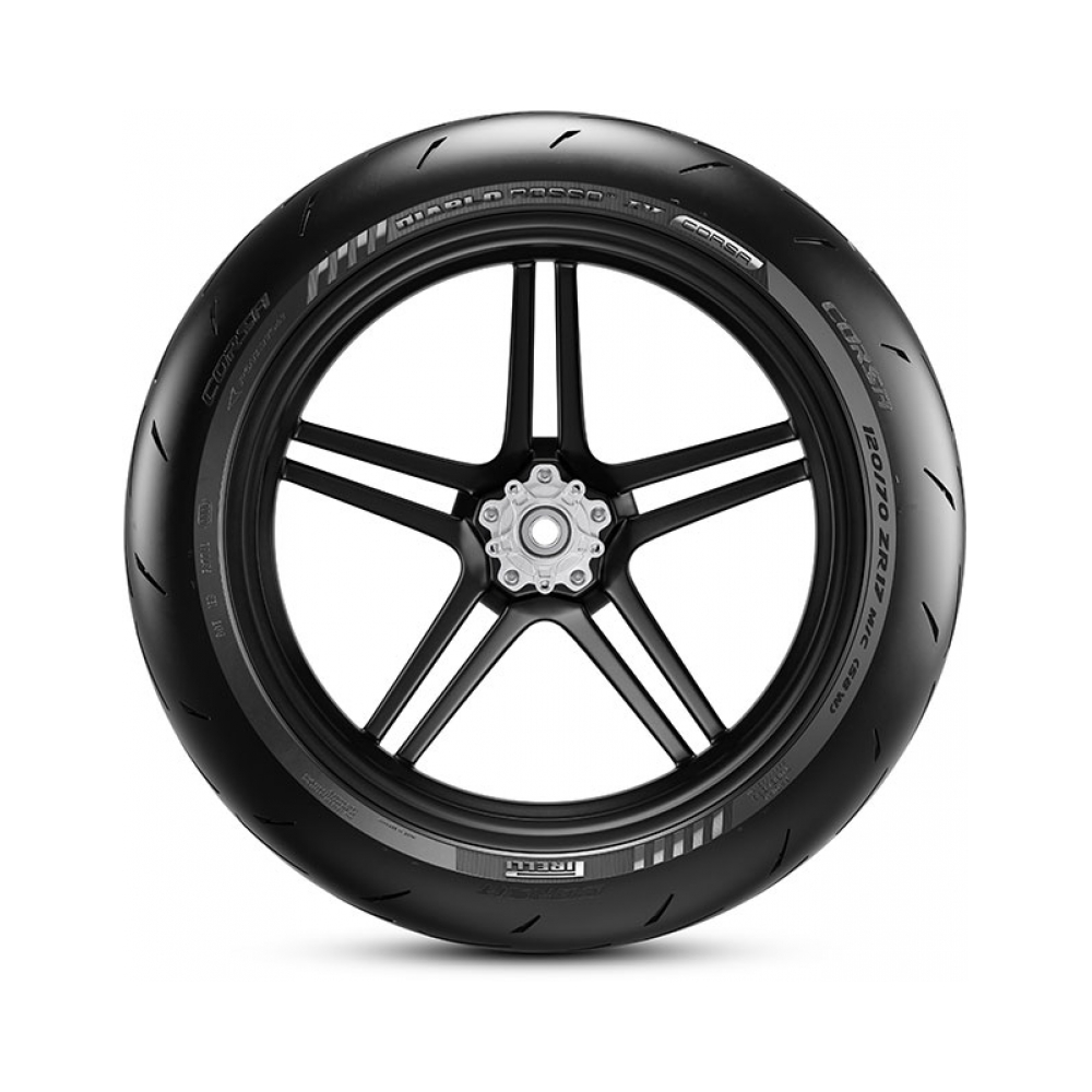 Pirelli Предна гума Diablo Rosso IV Corsa 120/70 ZR 17 M/C TL (58W) F - изглед 3