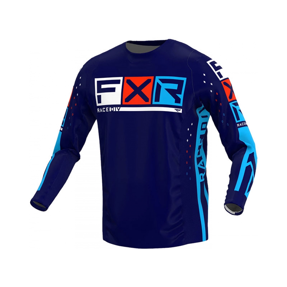 FXR Тениска Podium Pro LE MX22 Navy/Red - изглед 1