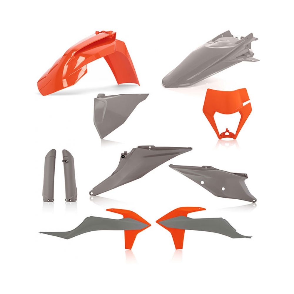 Acerbis Пълен кит пластмаси KTM EXC/EXC-F 20-23 оранжев/сив - изглед 1
