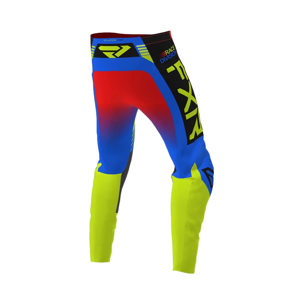 FXR Детски панталон Clutch Pro Yth MX23 Blue Hi Vis Red - изглед 2