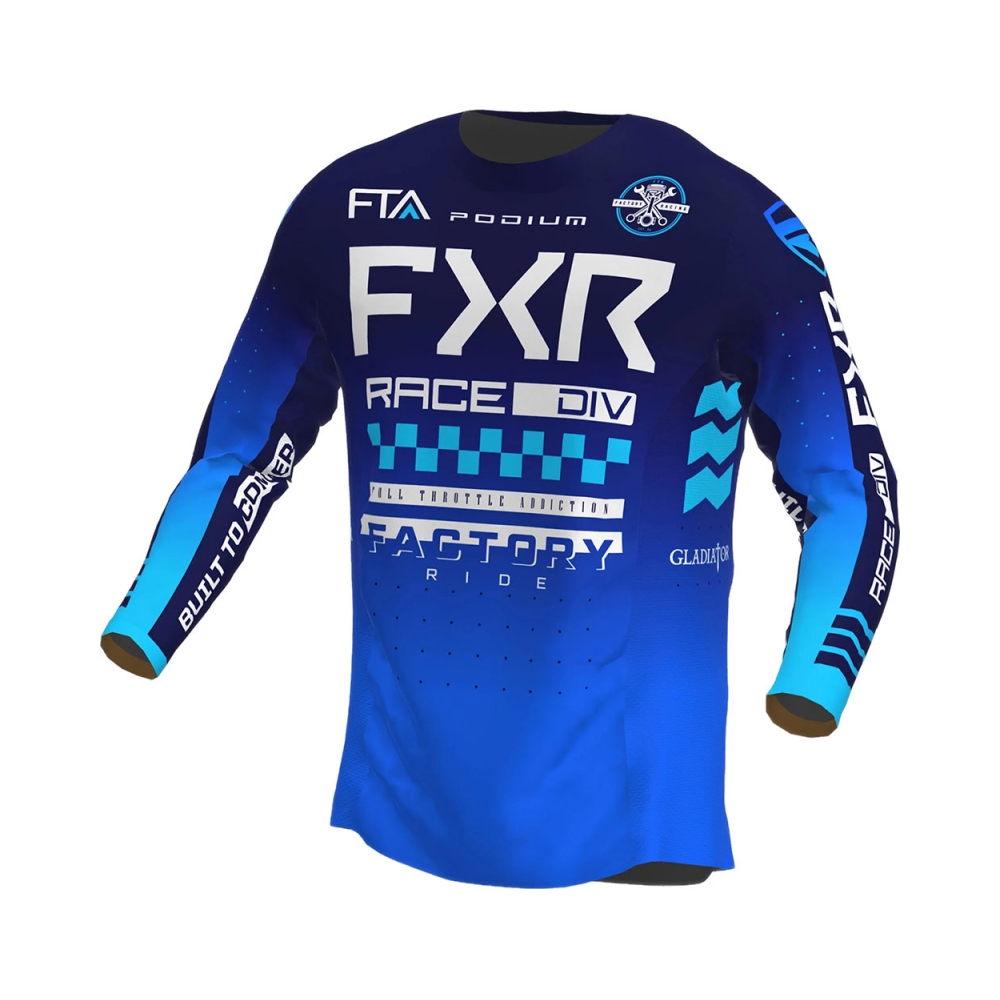 FXR Тениска Podium Gladiator MX23 Blue - изглед 1