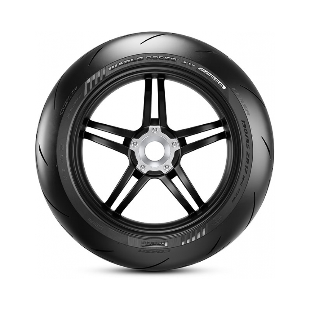 Pirelli Задна гума Diablo Rosso IV Corsa 180/60ZR17 M/C TL 75W R - изглед 3