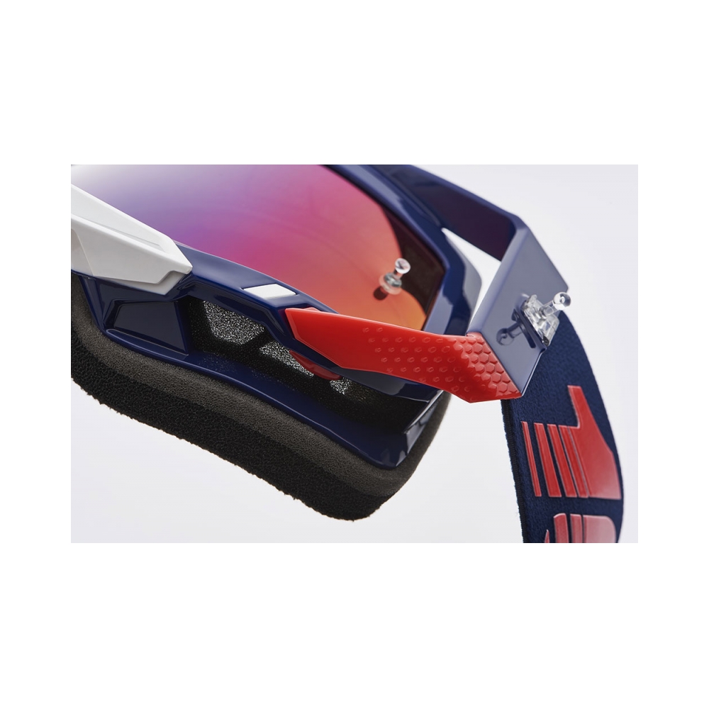 100% Очила Racecraft2 Republic - Mirror Red/Blue - изглед 5