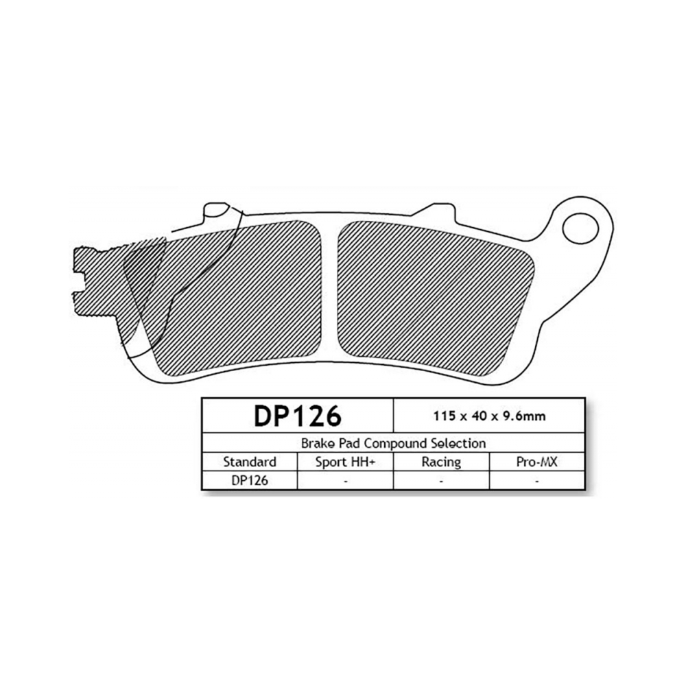 DP Brakes DP126 Накладки - изглед 2