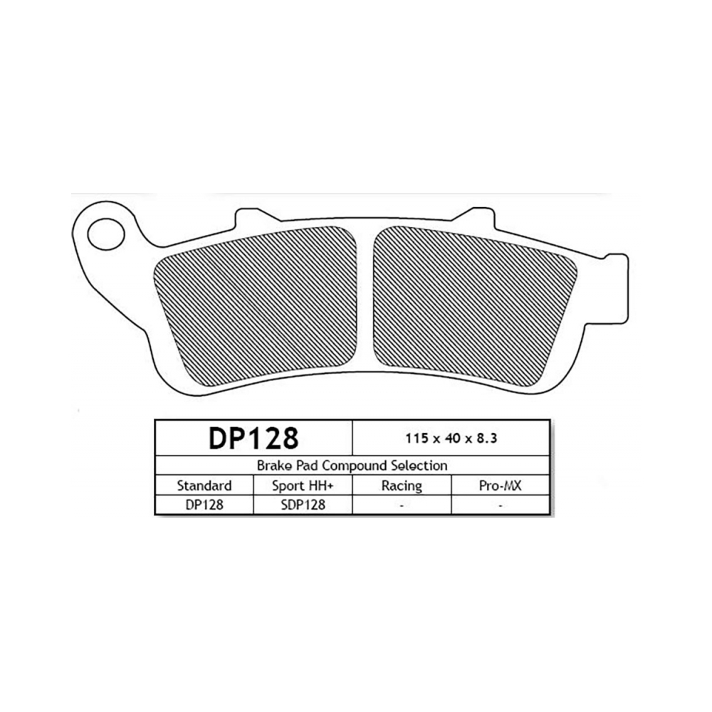 DP Brakes DP128 Накладки - изглед 2
