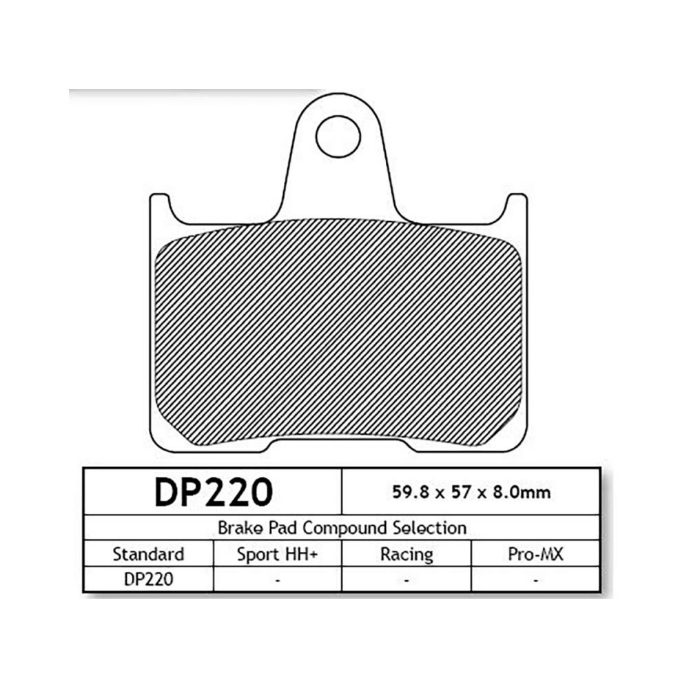 DP Brakes DP220 Накладки - изглед 2