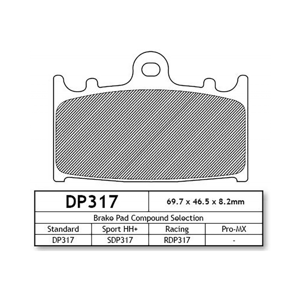 DP Brakes DP317 Накладки - изглед 2