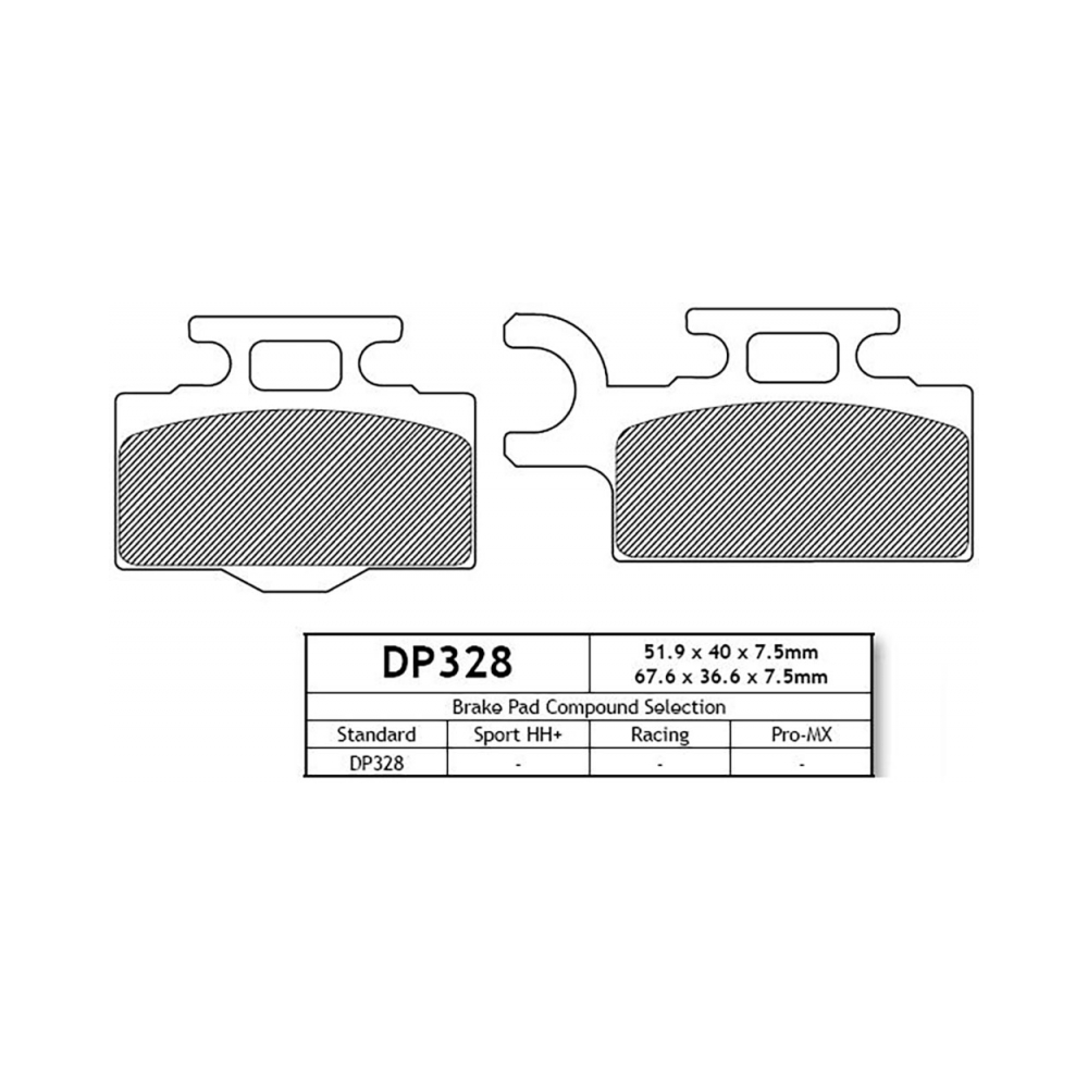 DP Brakes DP328 Накладки - изглед 2