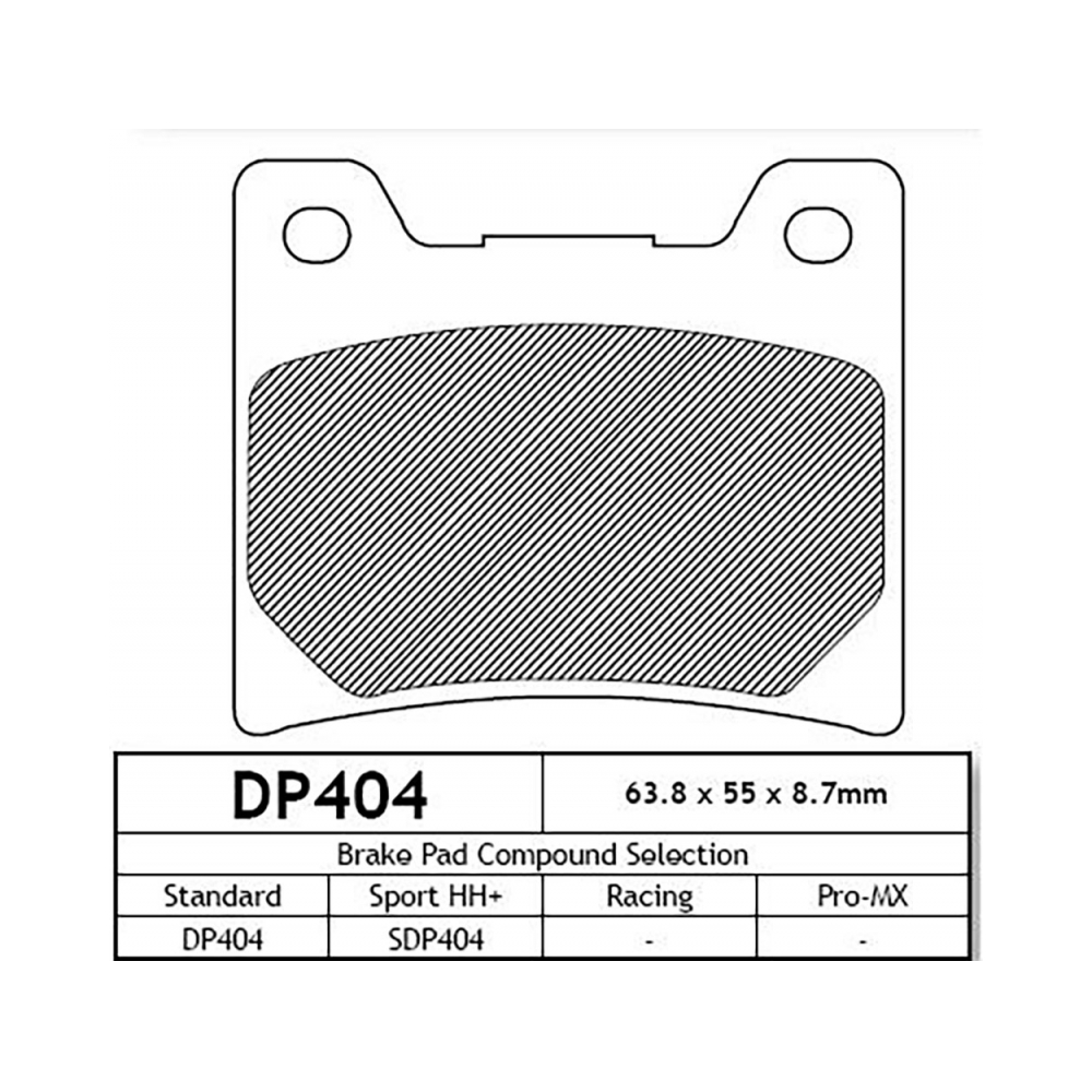 DP Brakes DP404 Накладки - изглед 2