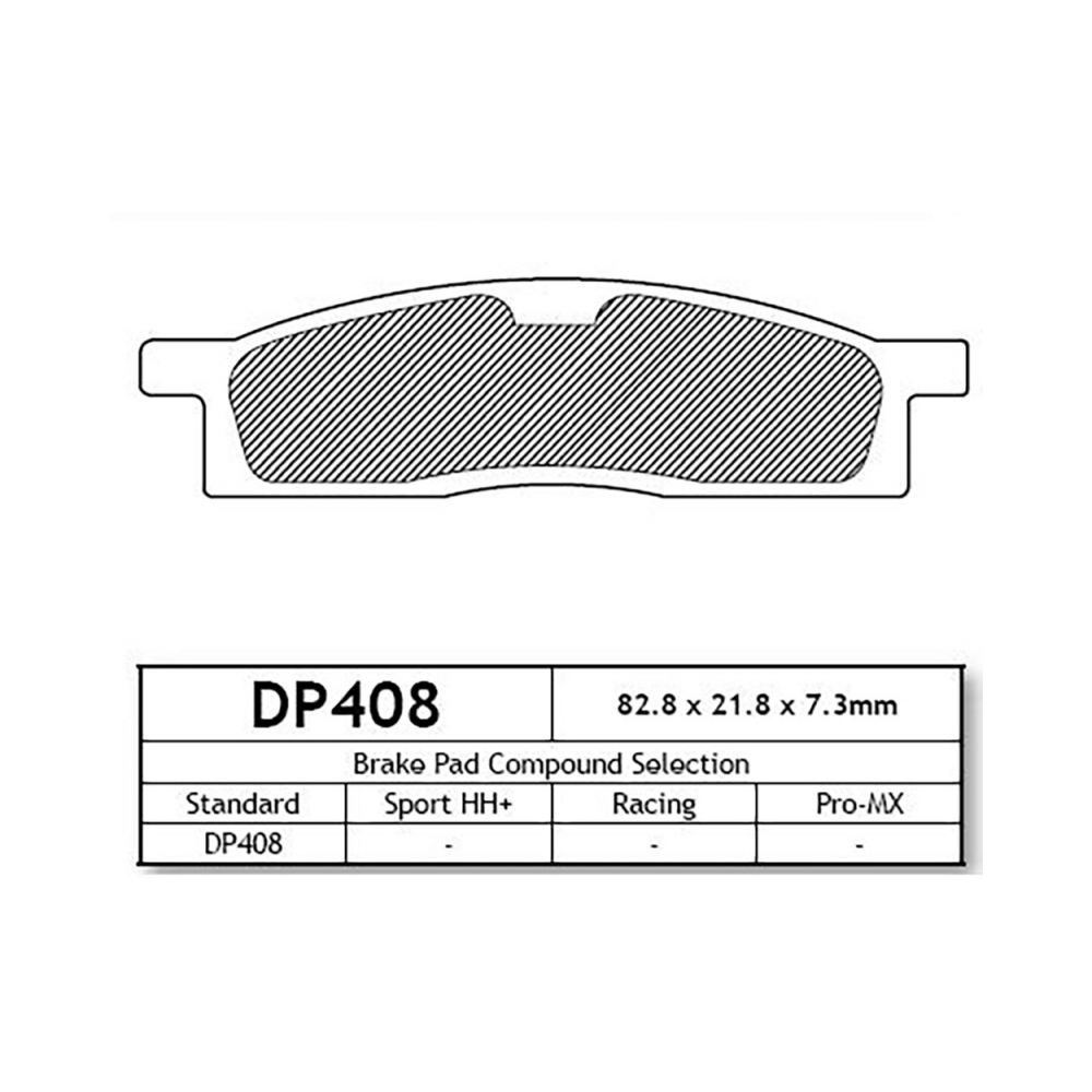 DP Brakes DP408 Накладки - изглед 2