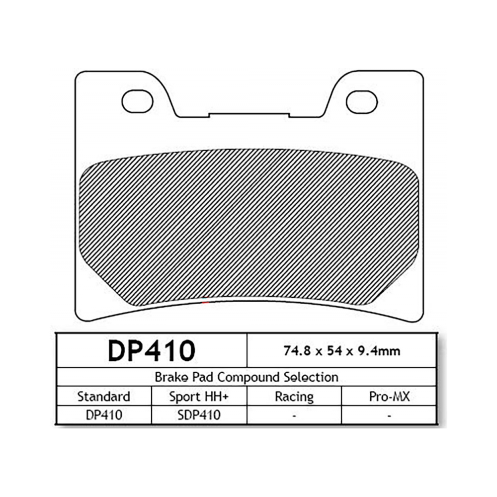DP Brakes DP410 Накладки - изглед 2
