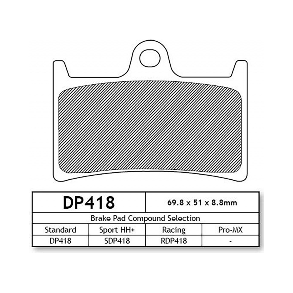 DP Brakes DP418 Накладки - изглед 2