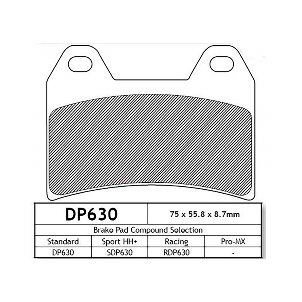 DP Brakes DP630 Накладки - изглед 2
