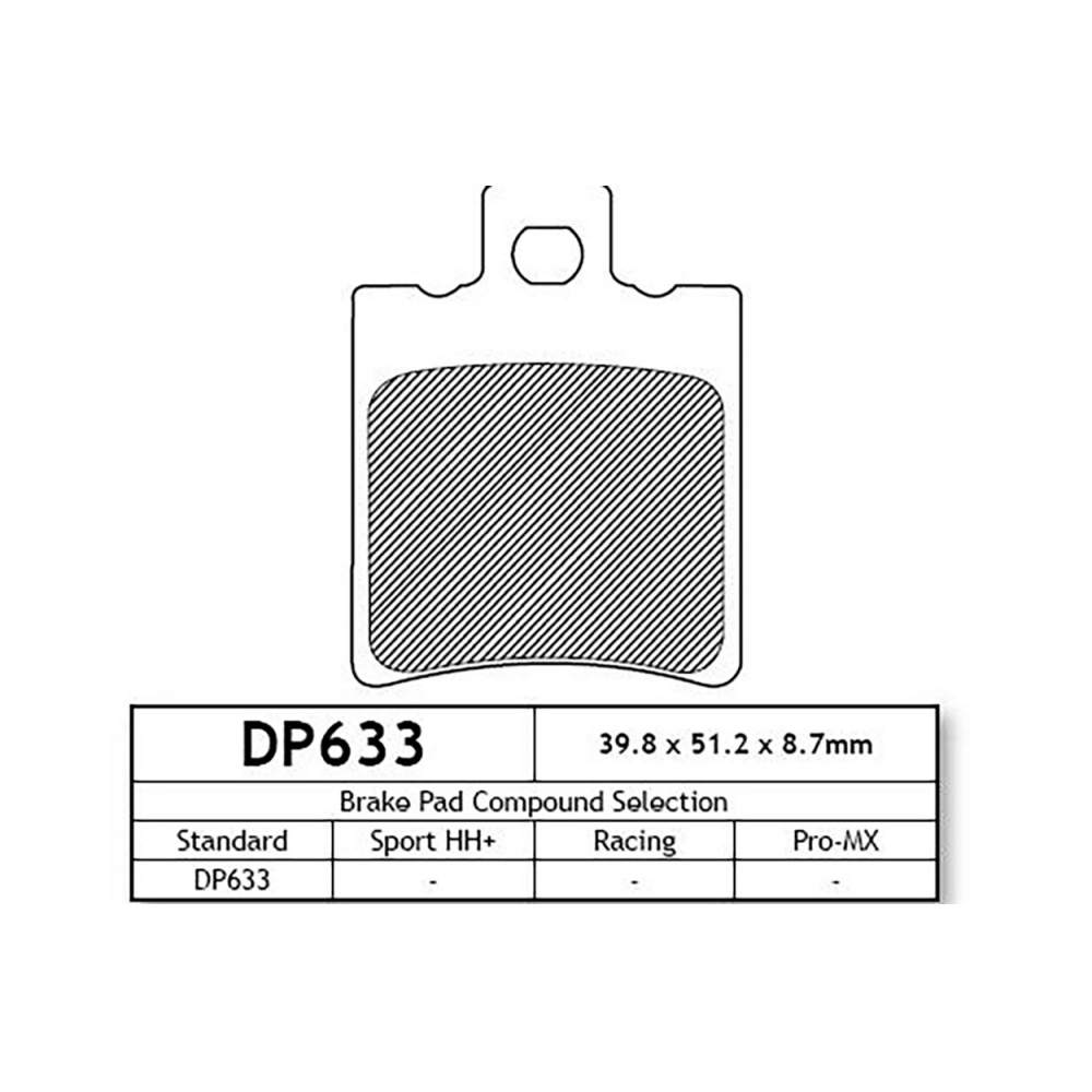 DP Brakes DP633 Накладки - изглед 2