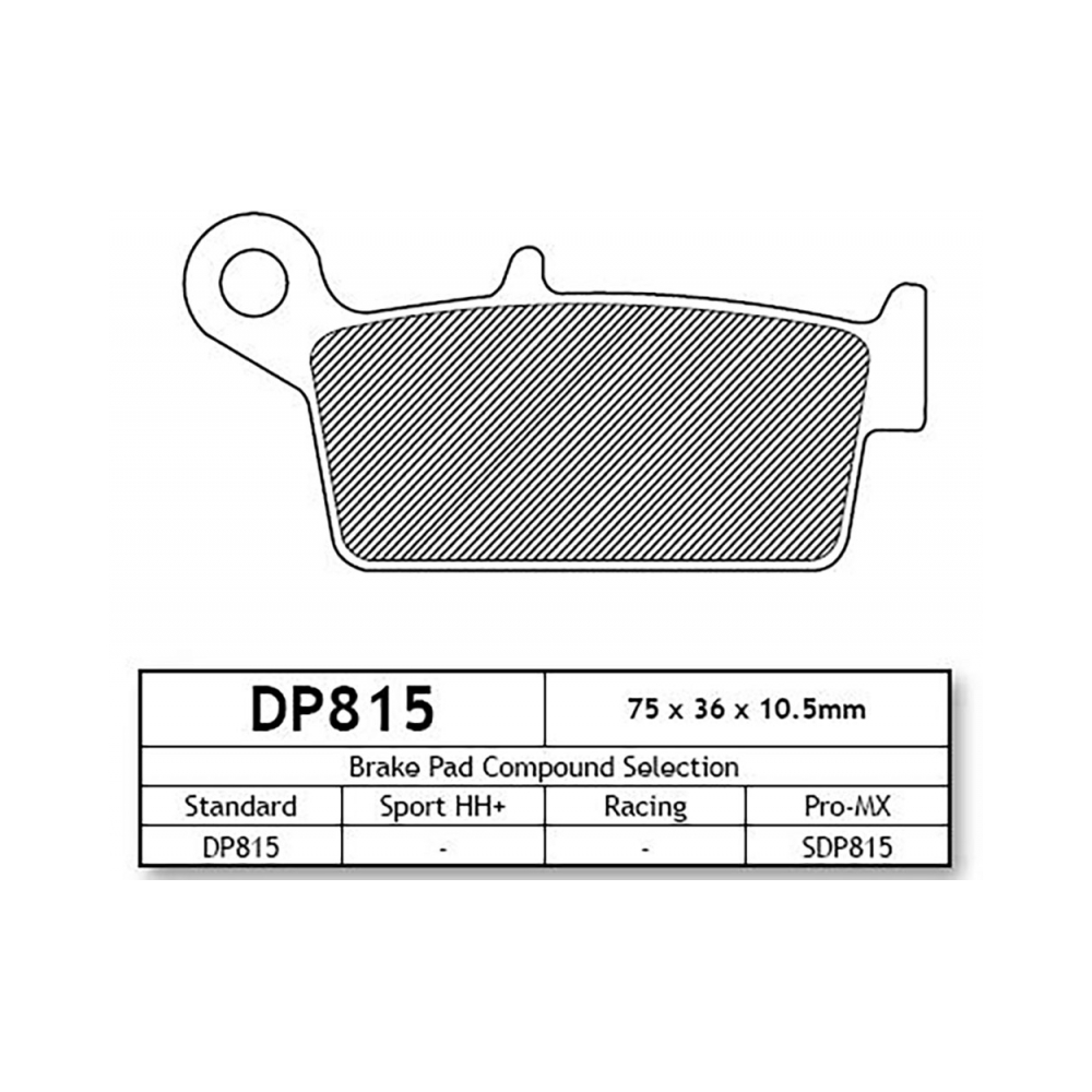 DP Brakes DP815 Накладки - изглед 1